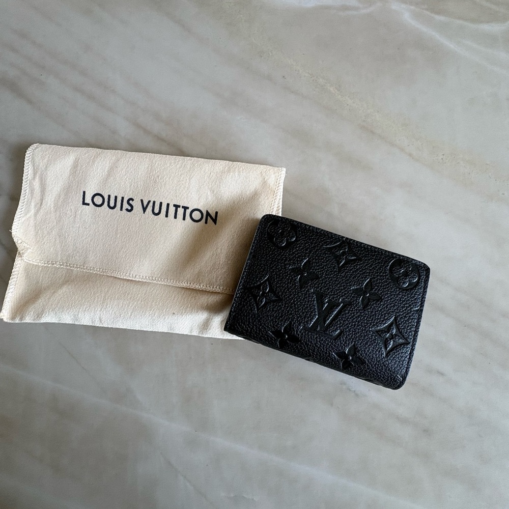 New Louis Vuitton Wallet in Black Monogram Empreinte Leather